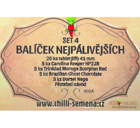 SET 4 - balíček nejpálivějších