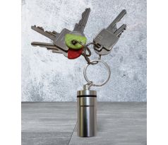 Přívěsek na klíče s chilli kořením - stříbrný